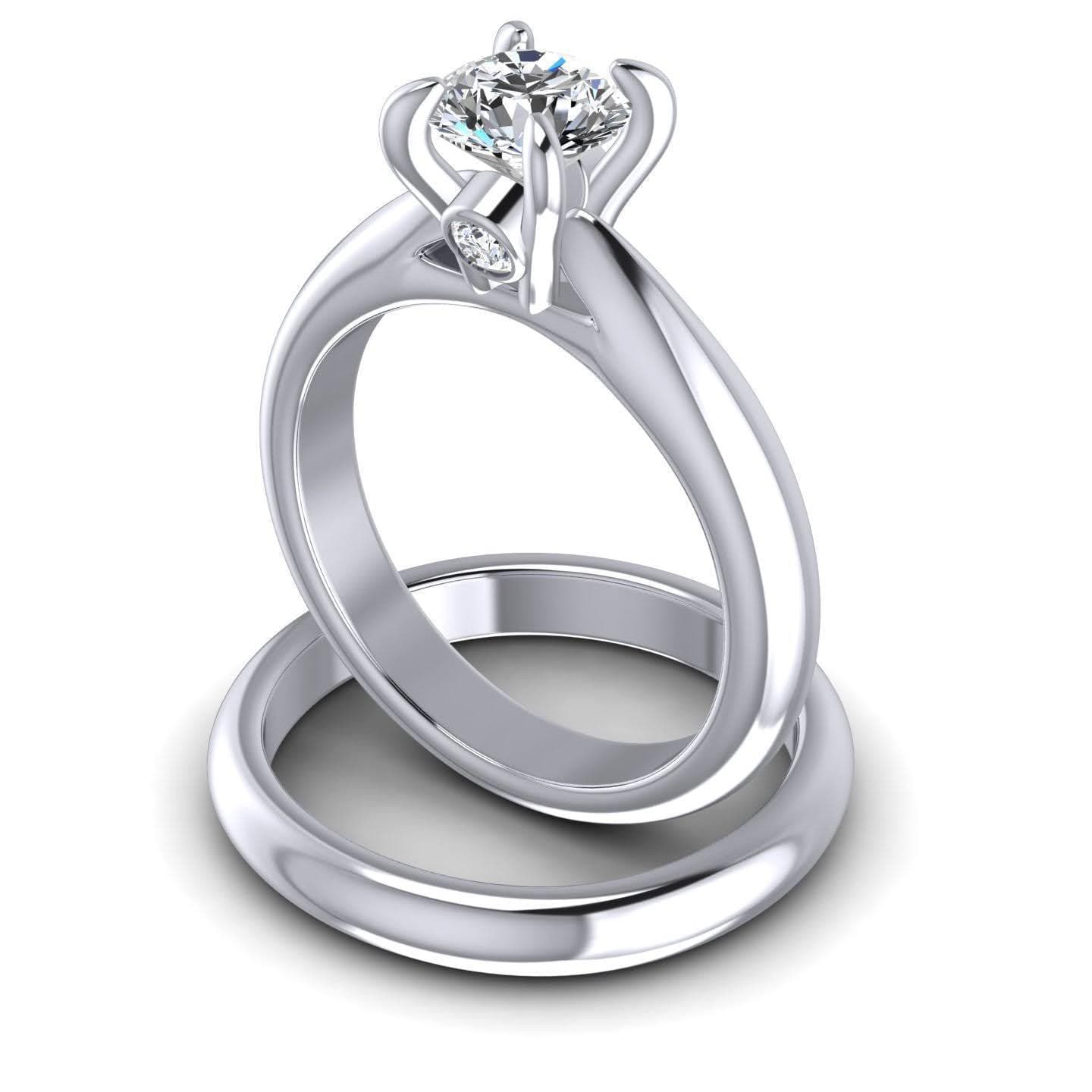 Bridal Sets 0.45-1.60CT Round Cut Diamonds