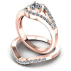 Round Diamonds 0.95CT Bridal Set in 18KT Rose Gold