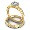 Round Diamonds 0.80CT Bridal Set in 14KT Rose Gold