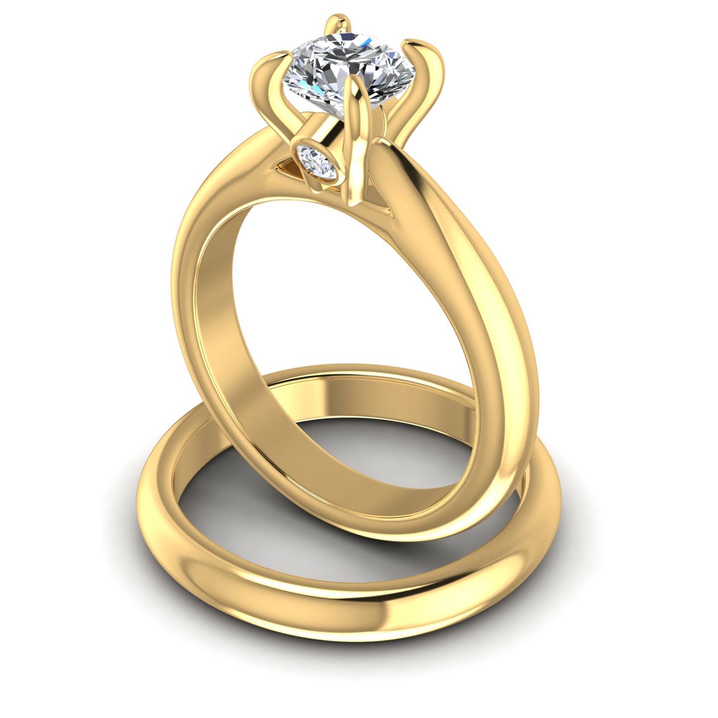 Bridal Sets 0.45-1.60CT Round Cut Diamonds