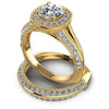 Round Diamonds 2.55CT Bridal Set in 14KT Rose Gold