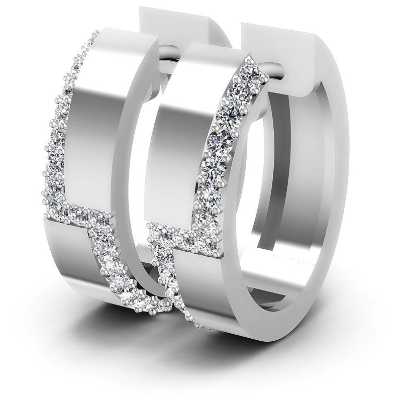 Round Diamonds 0.50CT Earring in 14KT White Gold