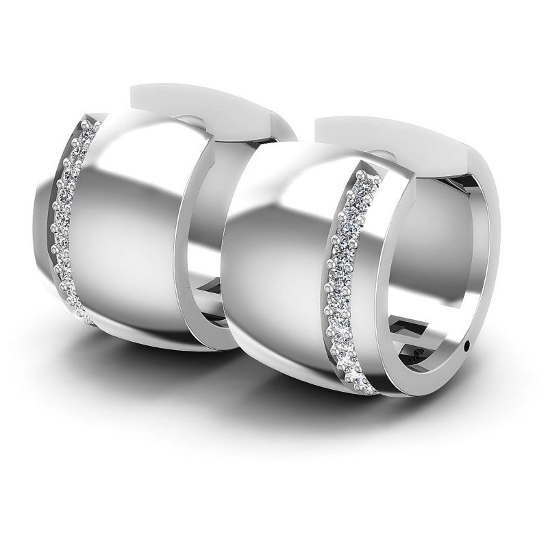 Round Diamonds 0.30CT Earring in 14KT White Gold