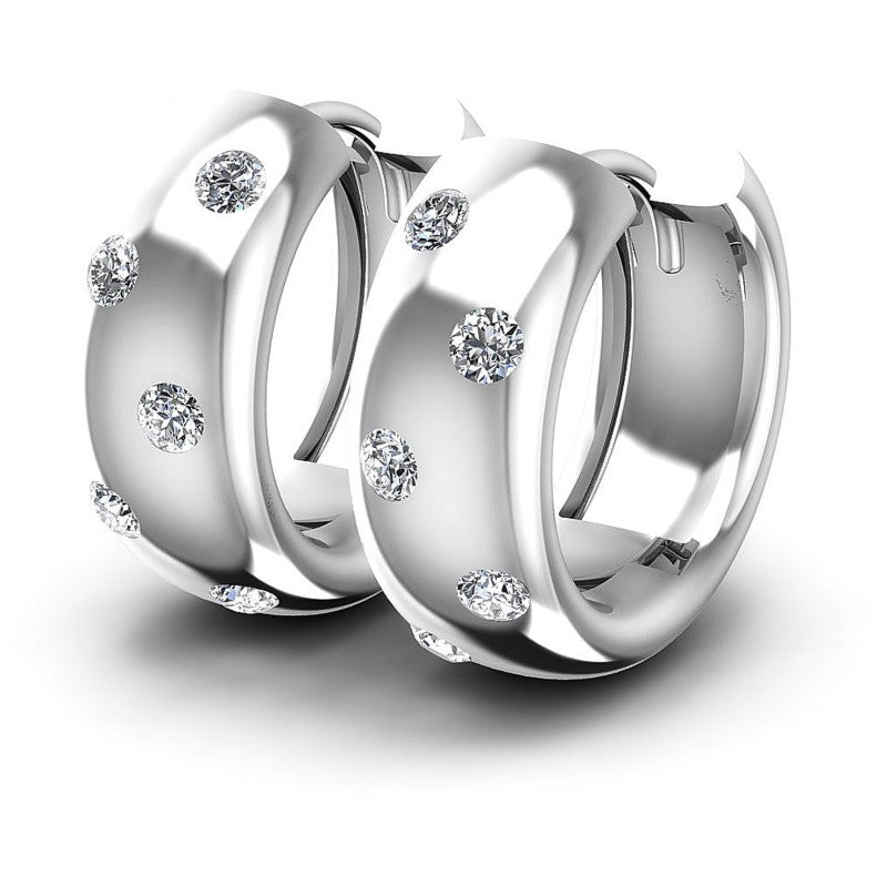 Round Diamonds 0.20CT Earring in 14KT White Gold