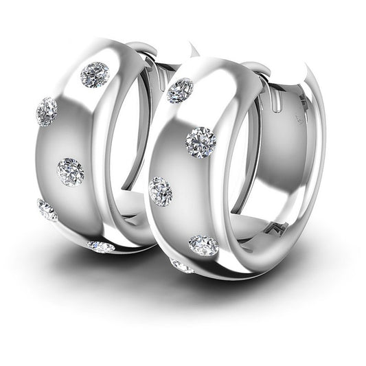 Round Diamonds 0.20CT Earring in 14KT White Gold