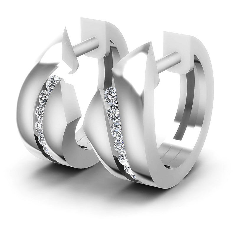 Round Diamonds 0.30CT Earring in 14KT White Gold