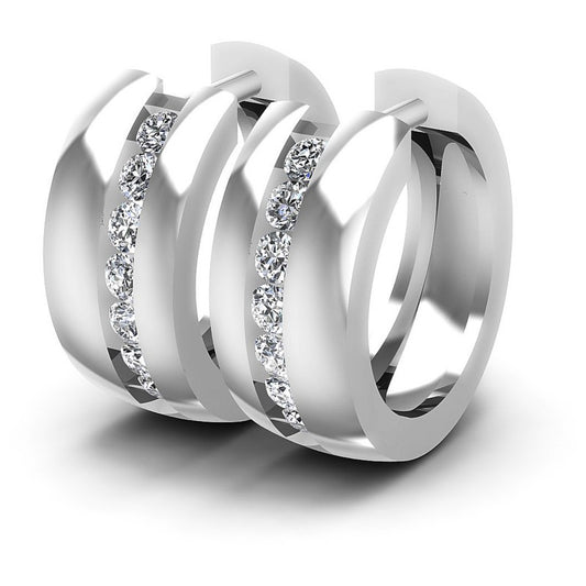 Round Diamonds 0.50CT Earring in 14KT White Gold