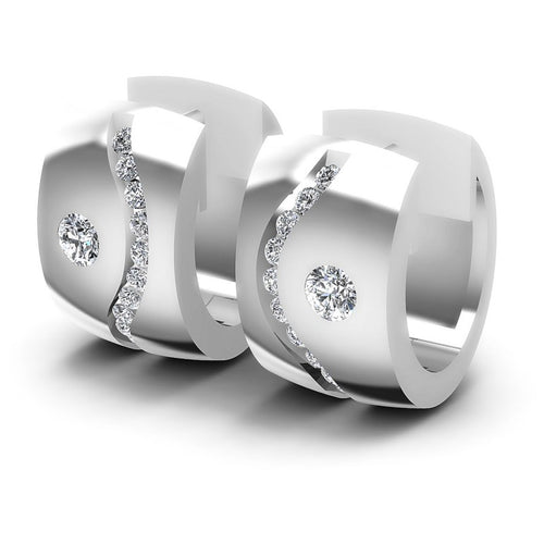 Round Diamonds 0.50CT Earring in 14KT White Gold