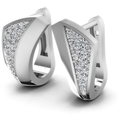 Round Diamonds 0.50CT Earring in 14KT White Gold
