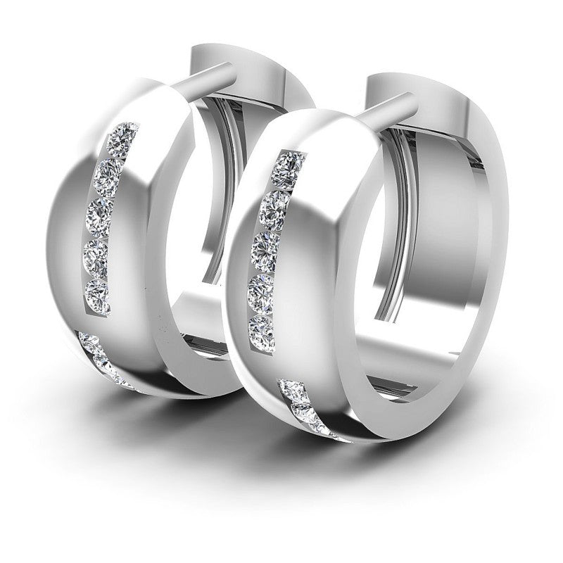 Round Diamonds 0.50CT Earring in 14KT White Gold