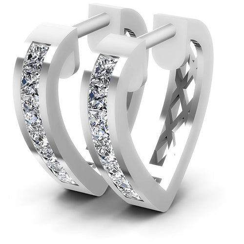 Princess Diamonds 1.00CT Earring in 14KT White Gold