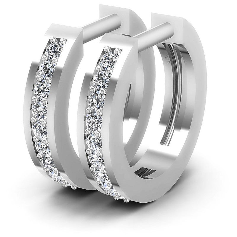 Round Diamonds 0.20CT Earring in 14KT White Gold