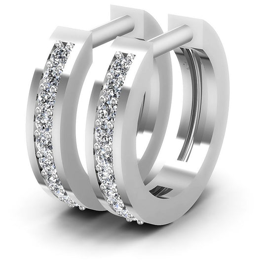 Round Diamonds 0.20CT Earring in 14KT White Gold