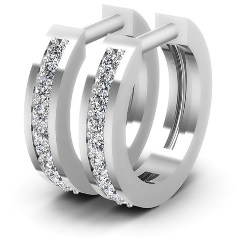 Round Diamonds 0.20CT Earring in 14KT White Gold