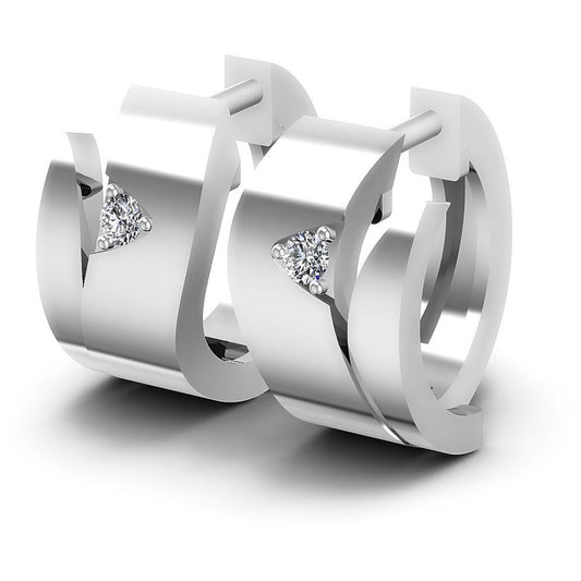 Round Diamonds 0.10CT Earring in 14KT White Gold
