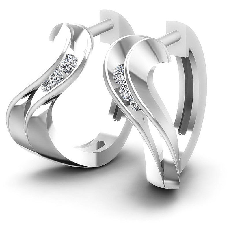 Round Diamonds 0.30CT Earring in 14KT White Gold