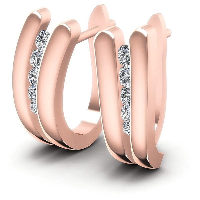 Round Diamonds 0.50CT Earring in 18KT White Gold