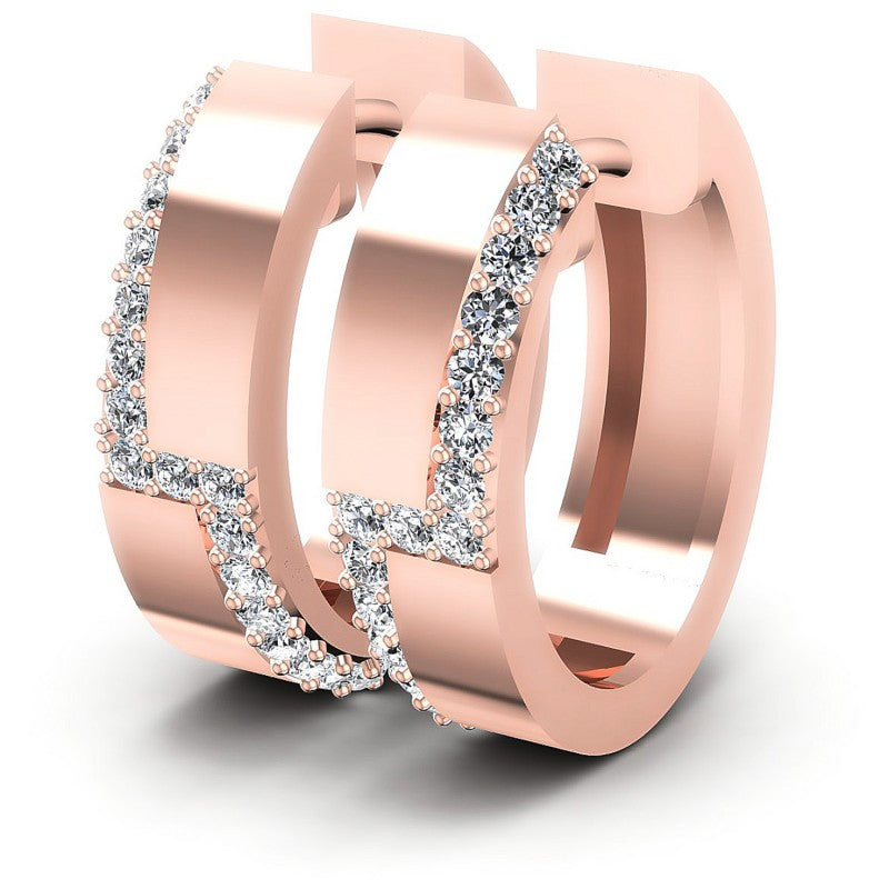 Round Diamonds 0.50CT Earring in 18KT White Gold