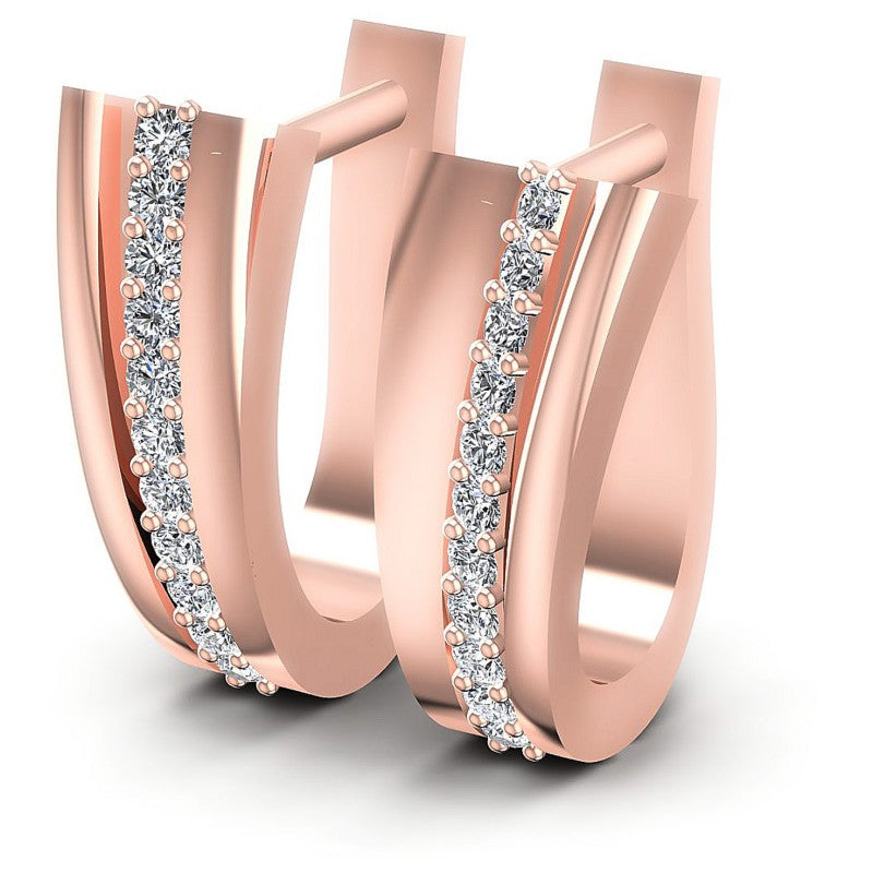 Round Diamonds 0.30CT Earring in 18KT White Gold