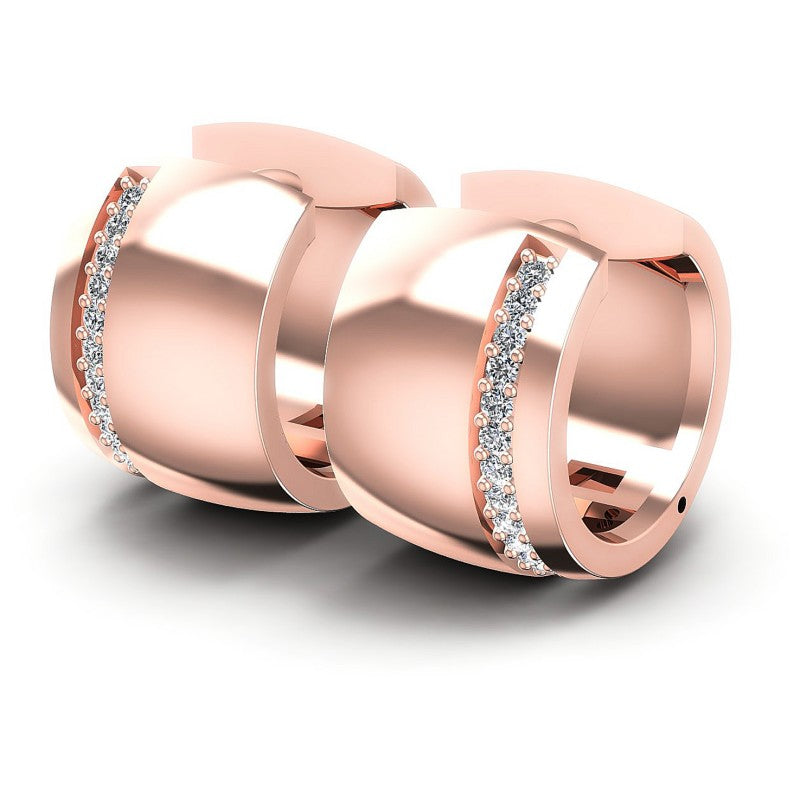 Round Diamonds 0.30CT Earring in 18KT White Gold