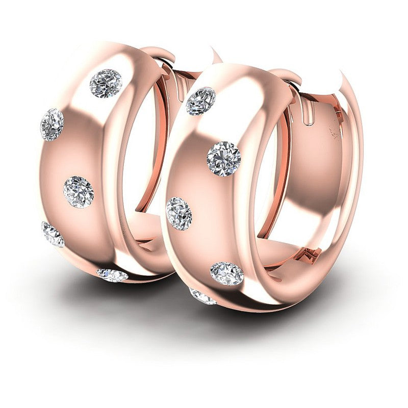 Round Diamonds 0.20CT Earring in 18KT White Gold