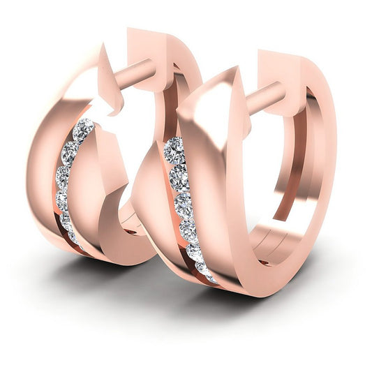 Round Diamonds 0.30CT Earring in 18KT White Gold
