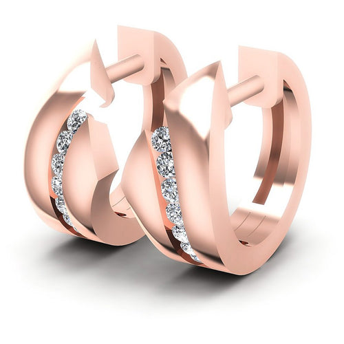 Round Diamonds 0.30CT Earring in 18KT White Gold