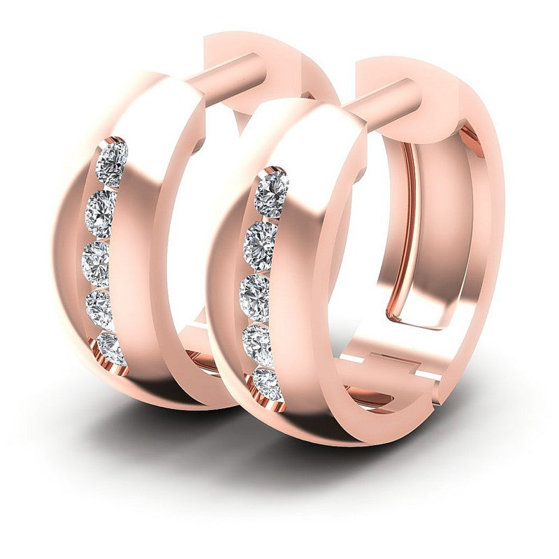 Round Diamonds 0.20CT Earring in 18KT White Gold