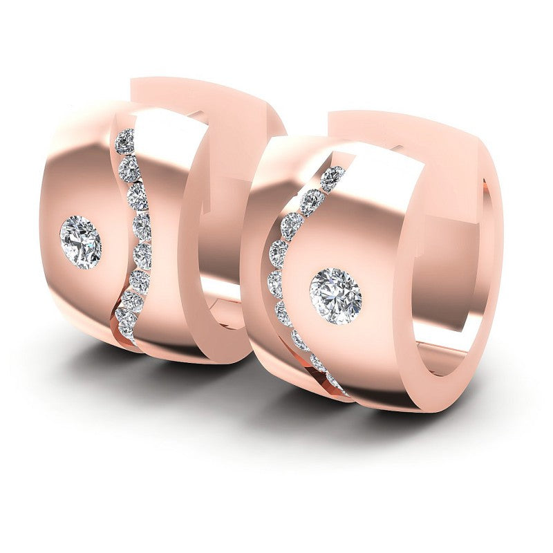 Round Diamonds 0.50CT Earring in 18KT White Gold