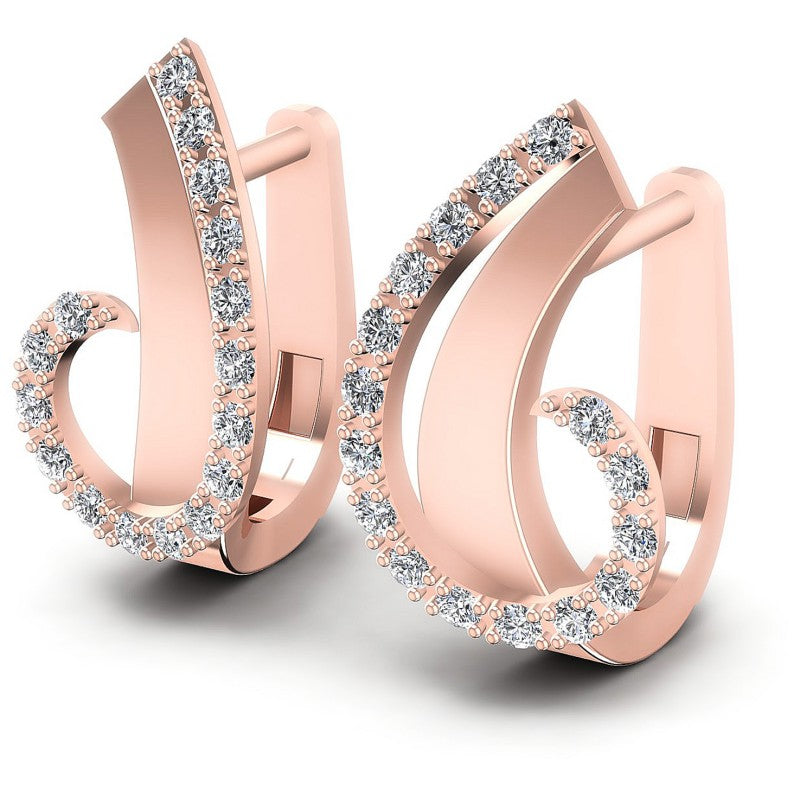 Round Diamonds 0.50CT Earring in 18KT White Gold