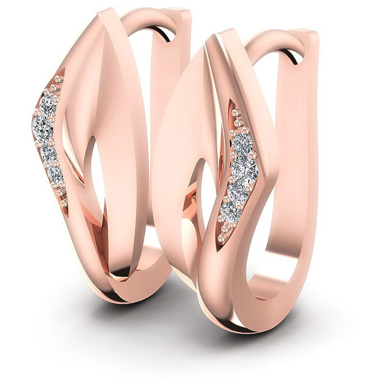 Round Diamonds 0.20CT Earring in 18KT White Gold