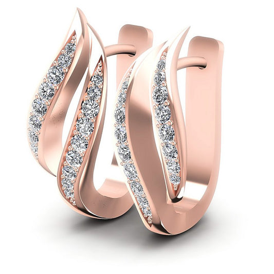 Round Diamonds 0.70CT Earring in 18KT White Gold