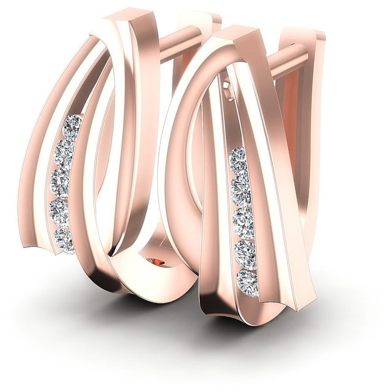 Round Diamonds 0.30CT Earring in 18KT White Gold