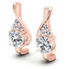 Round Diamonds 0.50CT Earring in 18KT White Gold