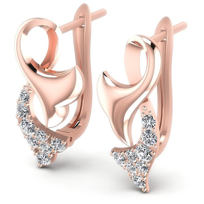 Round Diamonds 0.50CT Earring in 18KT White Gold