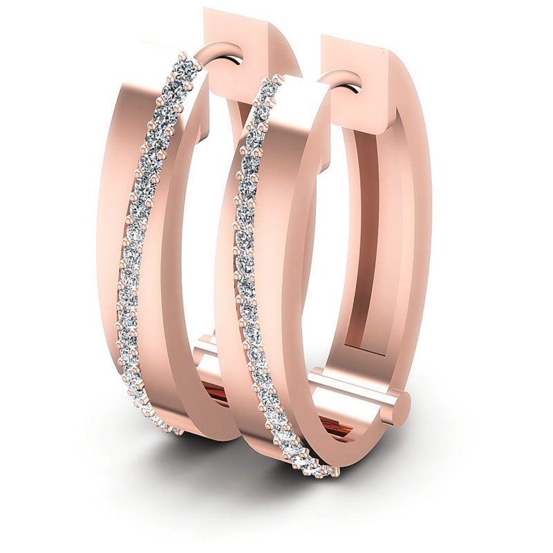Round Diamonds 0.40CT Earring in 18KT White Gold