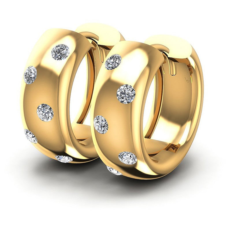 Round Diamonds 0.20CT Earring in 14KT White Gold