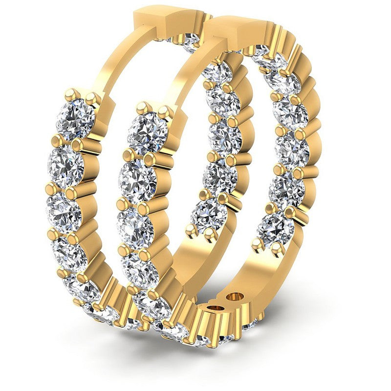 Round Diamonds 1.20CT Earring in 14KT White Gold