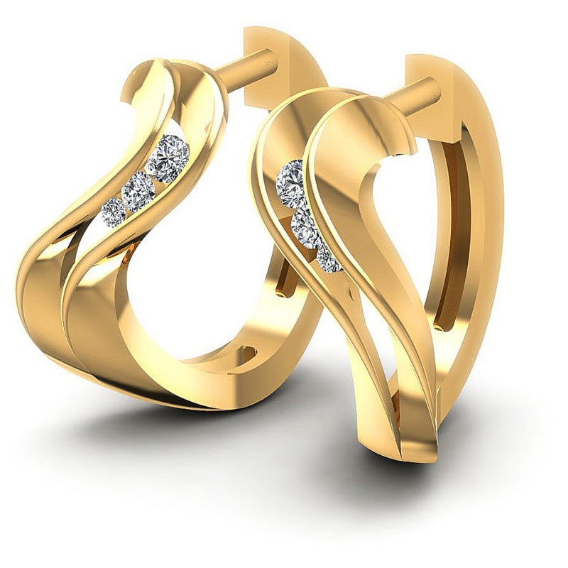 Round Diamonds 0.30CT Earring in 14KT White Gold