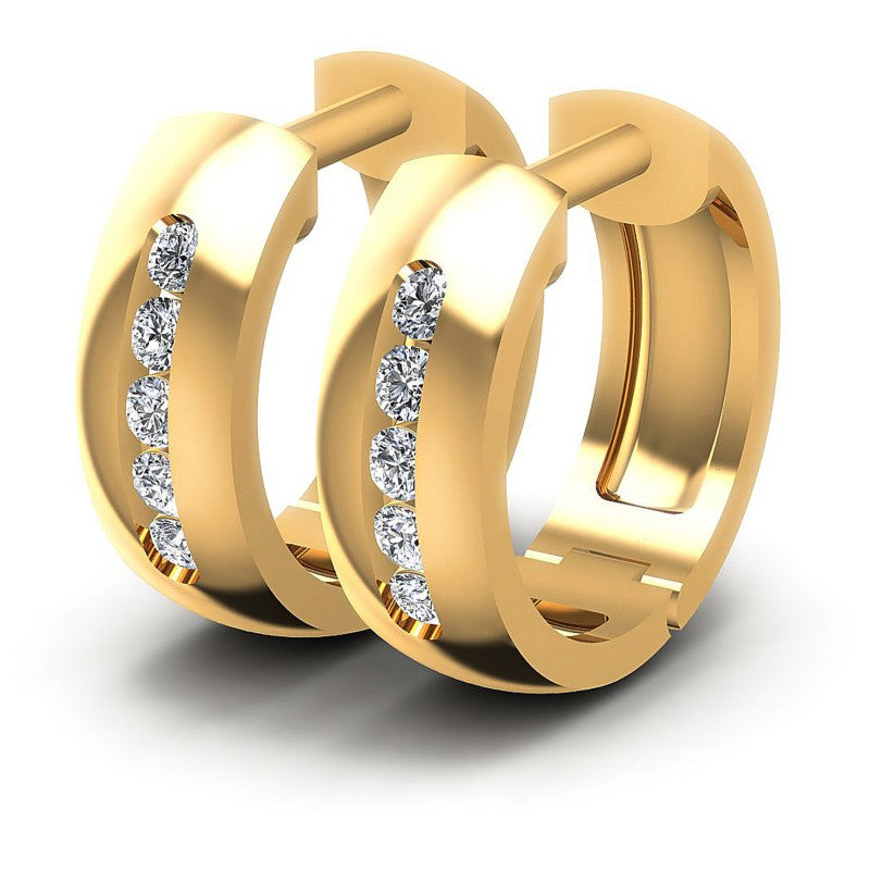 Round Diamonds 0.20CT Earring in 14KT White Gold