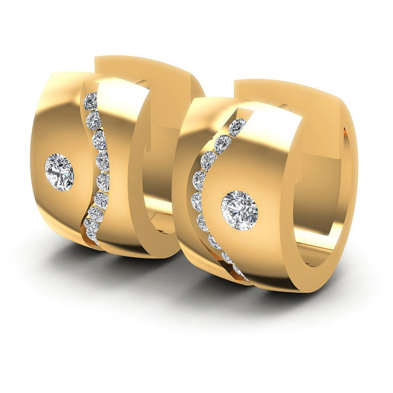 Round Diamonds 0.50CT Earring in 14KT White Gold