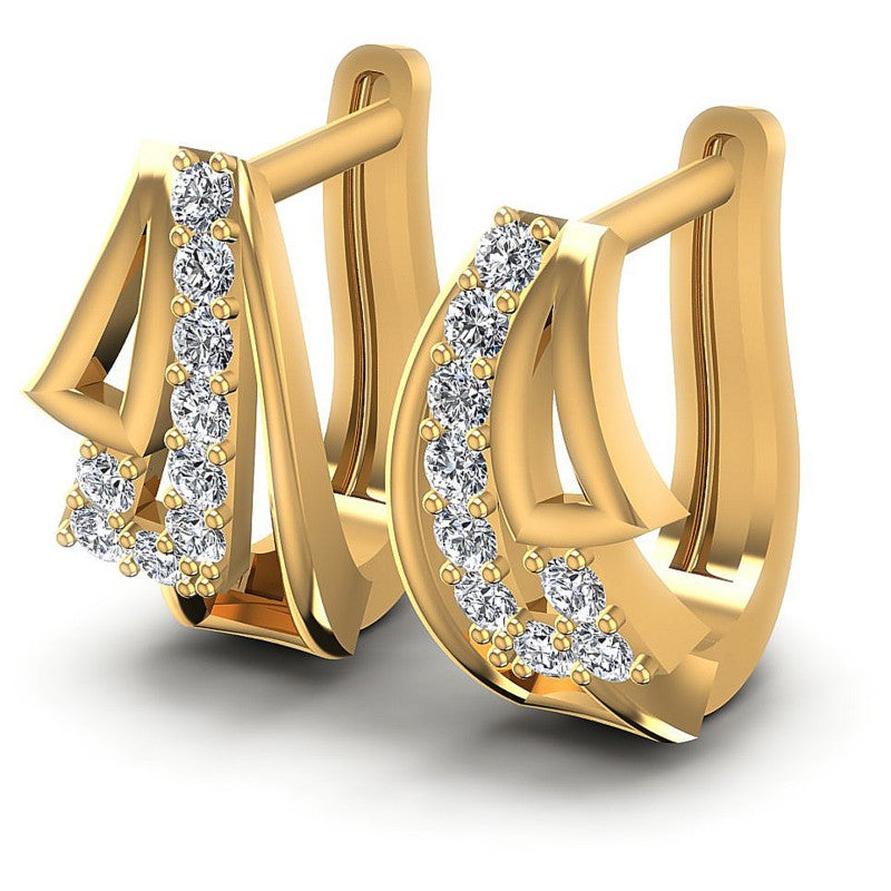 Round Diamonds 0.40CT Earring in 14KT White Gold