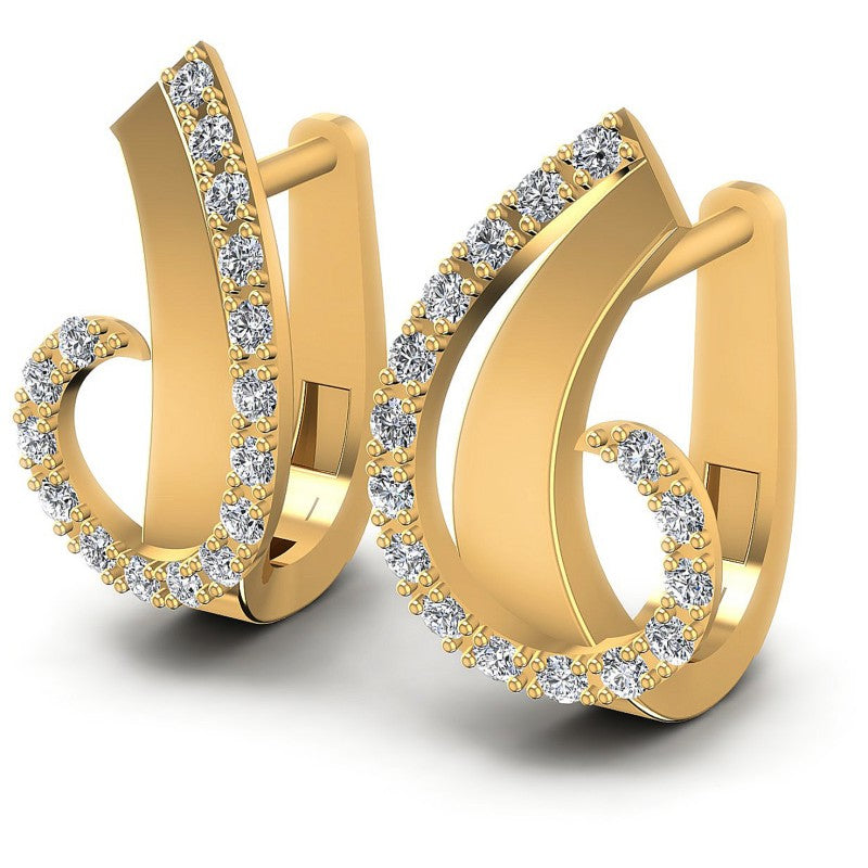 Round Diamonds 0.50CT Earring in 14KT White Gold