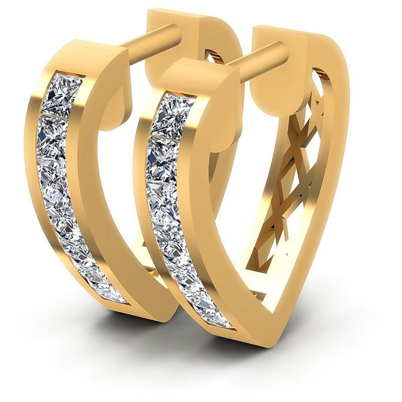 Princess Diamonds 1.00CT Earring in 14KT White Gold