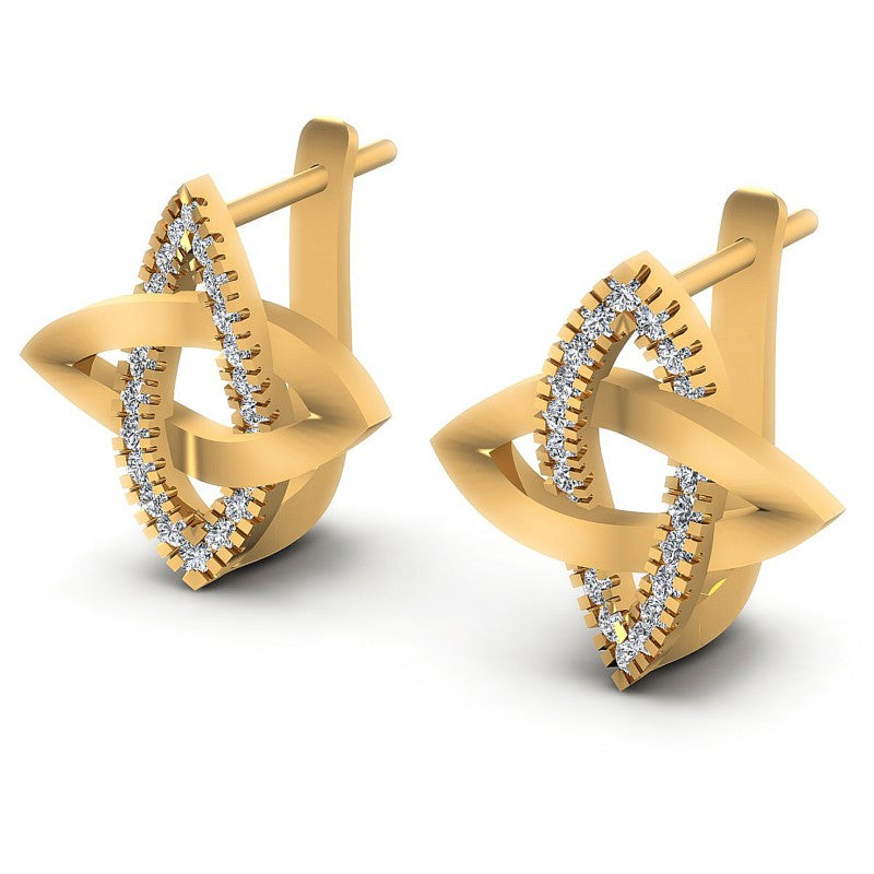 Round Diamonds 0.30CT Earring in 14KT White Gold