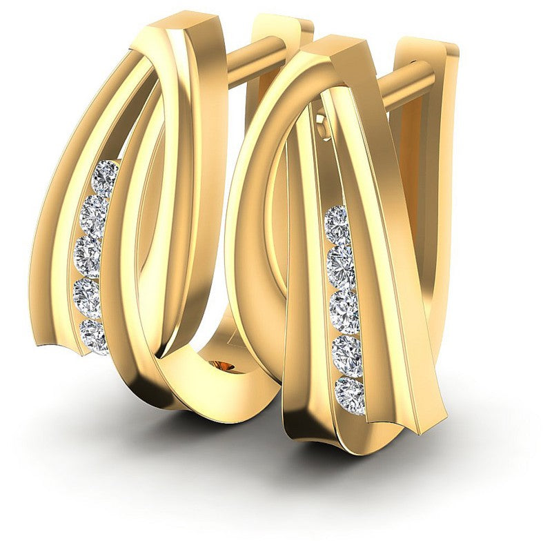 Round Diamonds 0.30CT Earring in 14KT White Gold