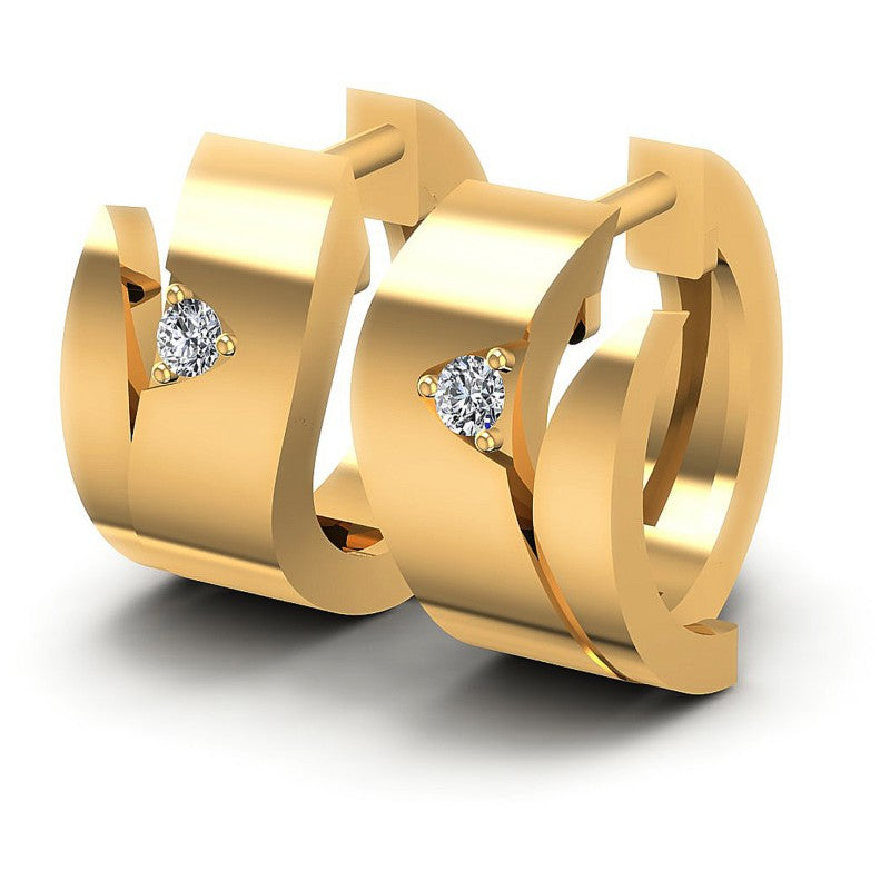 Round Diamonds 0.10CT Earring in 14KT White Gold