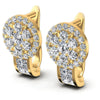 Princess and Round Diamonds 1.20CT Earring in 14KT White Gold