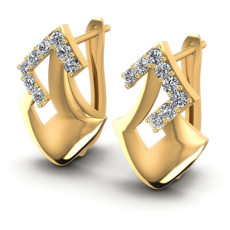 Round Diamonds 0.30CT Earring in 14KT White Gold