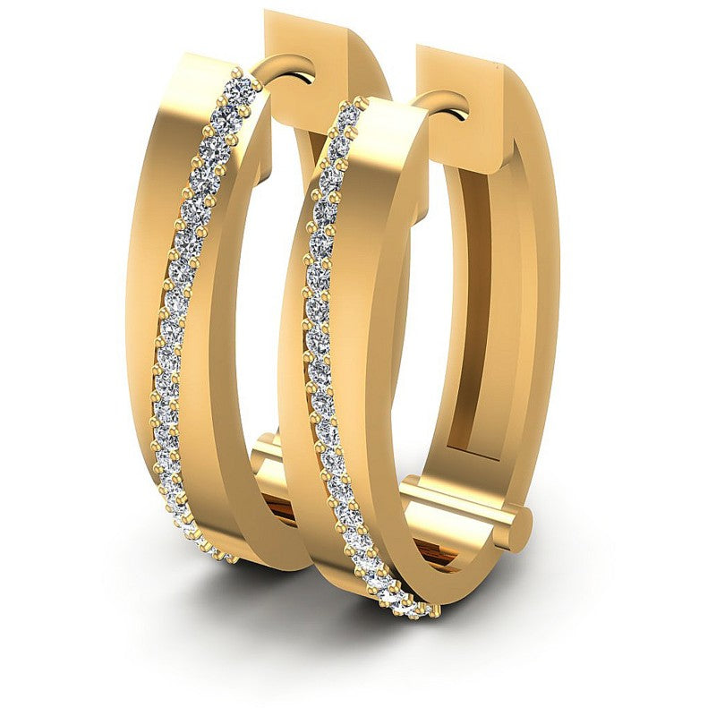Round Diamonds 0.40CT Earring in 14KT White Gold